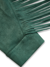 Bohemian Retro Tassel Lapel Long Sleeve Suede Shirt