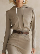 Casual Sporty Khaki Slit Midi Dress