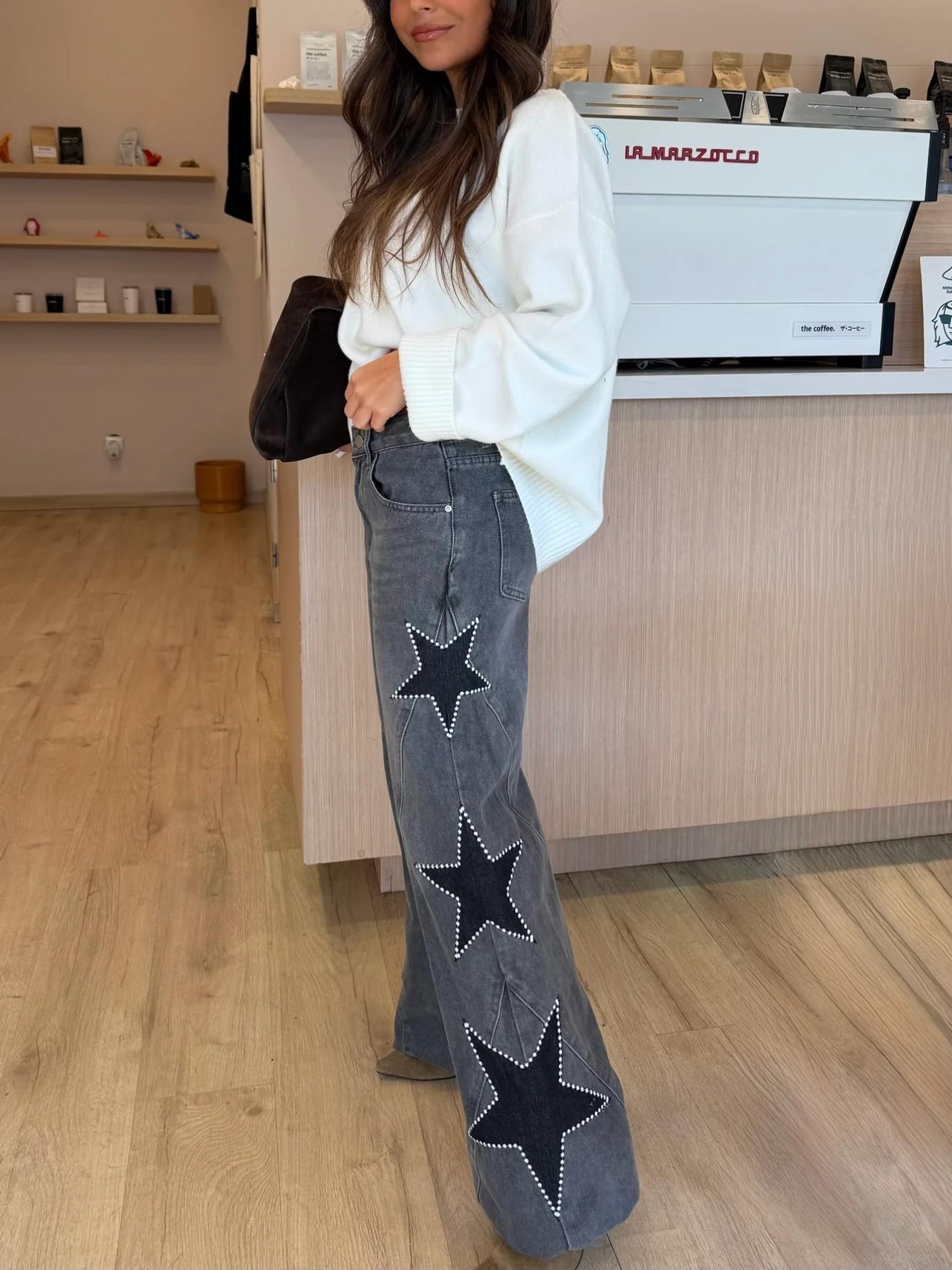 Casual Star Straight Jeans