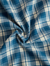 Retro Ethnic Style Lapel Reddish Brown Plaid Maxi Dress