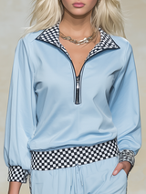 Athletic And Casual Long-sleeved Top And Ruffled Pants Set