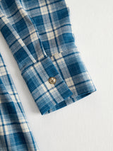 Retro Ethnic Style Lapel Reddish Brown Plaid Maxi Dress