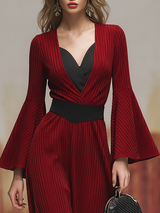 Retro Elegant Corduroy Maxi Dress