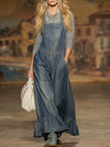 Retro Loose-fitting Pocket Ruffle Overalls