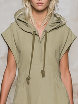 Casual And Comfortable Short-sleeved Sweatshirt And Ruffled Skirt Set