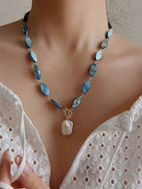 Natural Baroque Pearl Fashion Holiday Clavicle Necklace