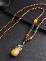 Simple Ethnic Retro Wooden Necklace
