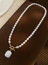 Luxury Fashion Pearl French Pendant Necklace