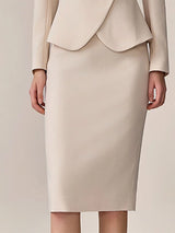 【24-hour shipping out】High-End Fashion Temperament Lapel Beige Suit