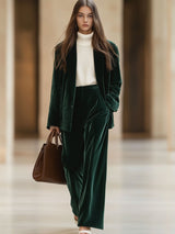 【24-hour shipping out】Casual Loose Vintage Pocket Velvet Blazer