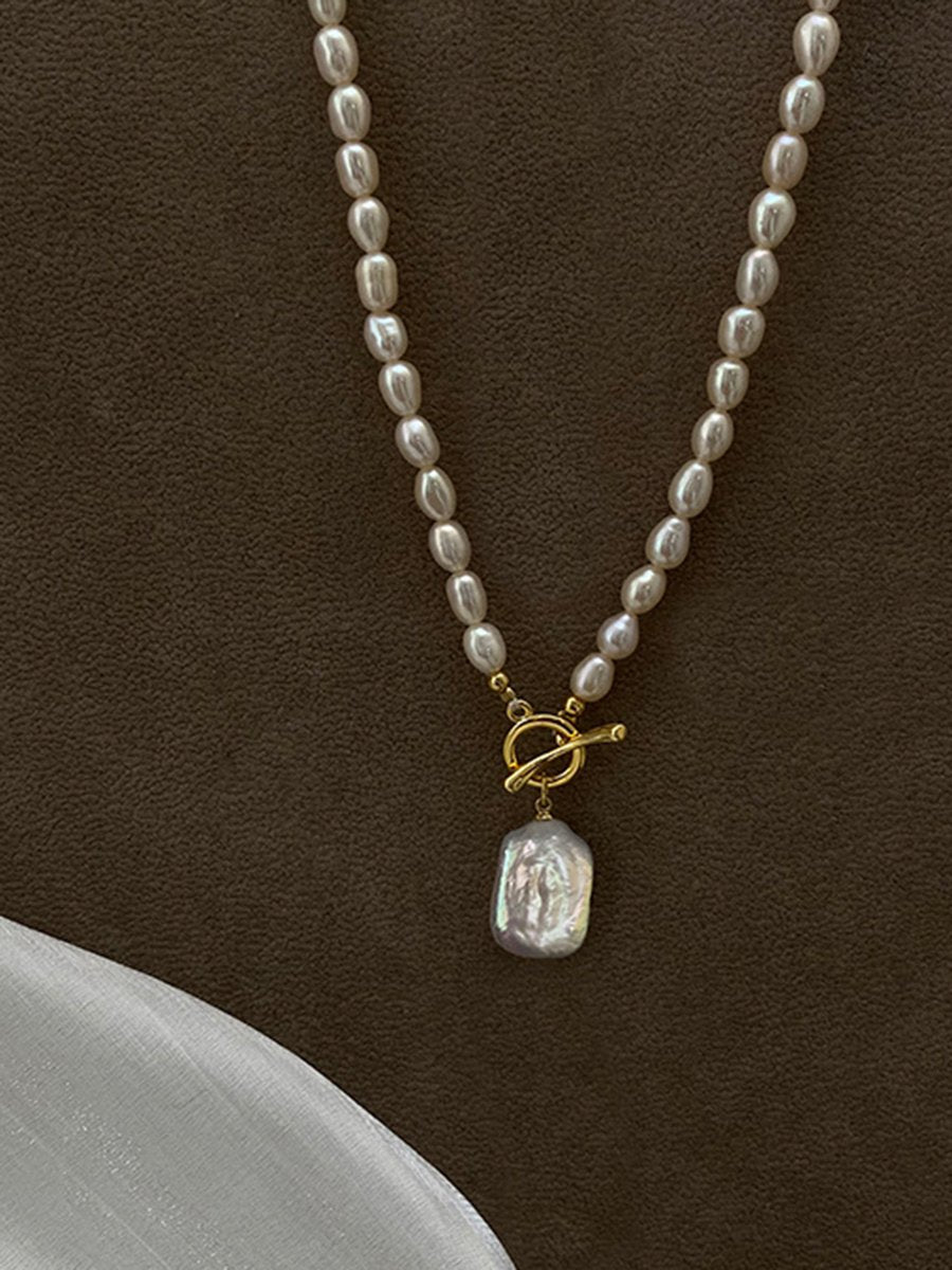 Luxury Fashion Pearl French Pendant Necklace