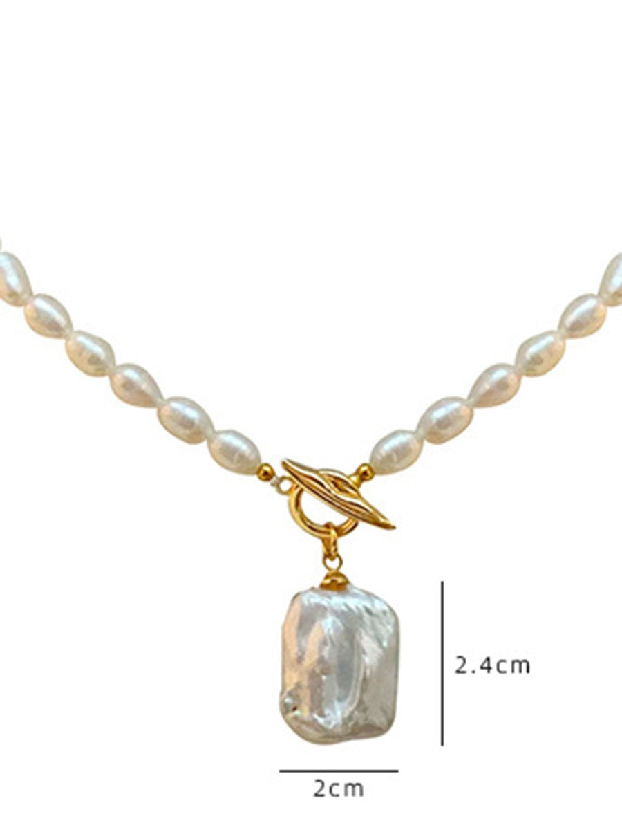 Luxury Fashion Pearl French Pendant Necklace