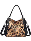 Casual Leopard Print Zebra Shoulder Bag