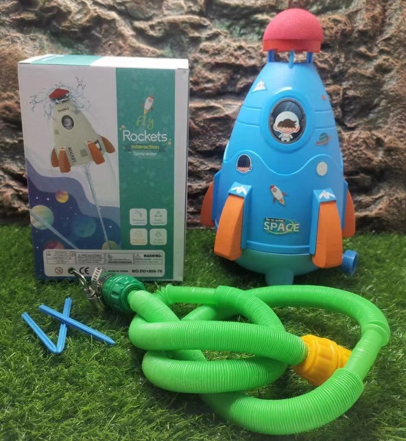 Blast-Off Water Rocket Launcher – Outdoor Rocket Sprinkler Toy