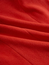 Ruffled Stand-up Collar Single-breasted Rose Embroidered Woolen Jacket