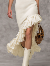 Elegant Vintage-style Asymmetrical Hem Midi Dress