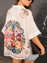 Carla Floral Print Short-Sleeved Shirt