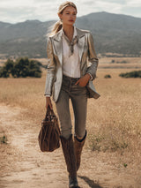 Modern And Cool Silver Suit Blazer