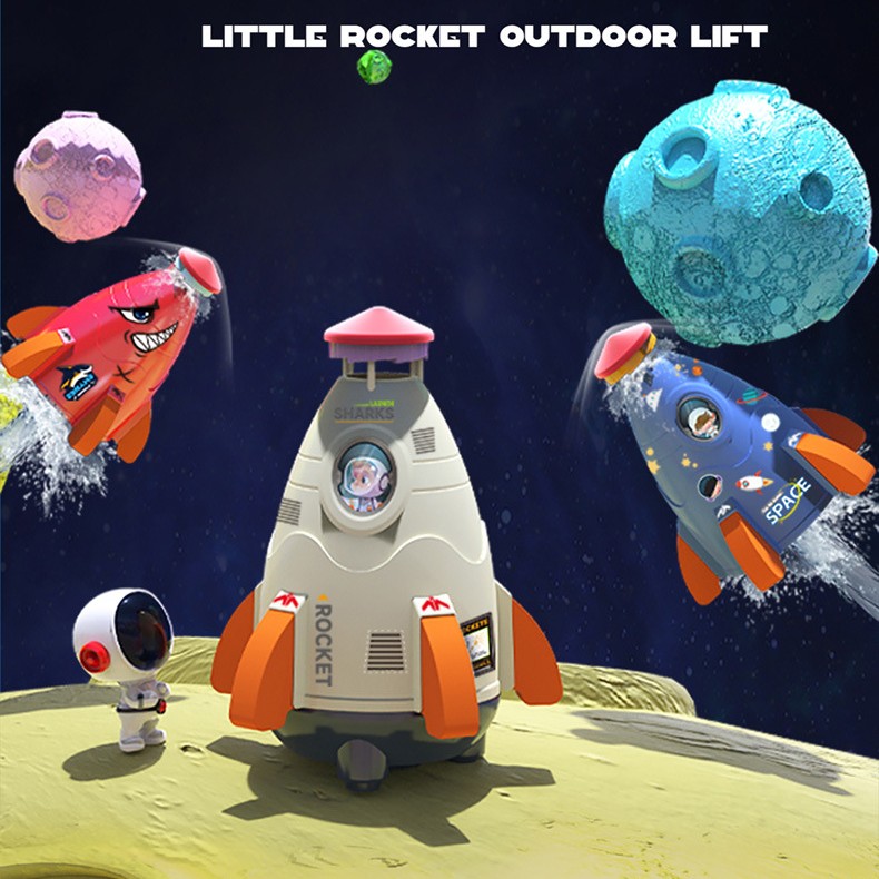 Blast-Off Water Rocket Launcher – Outdoor Rocket Sprinkler Toy
