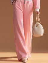 Fashionable Sporty Pink Collared Cotton Jumpsuit