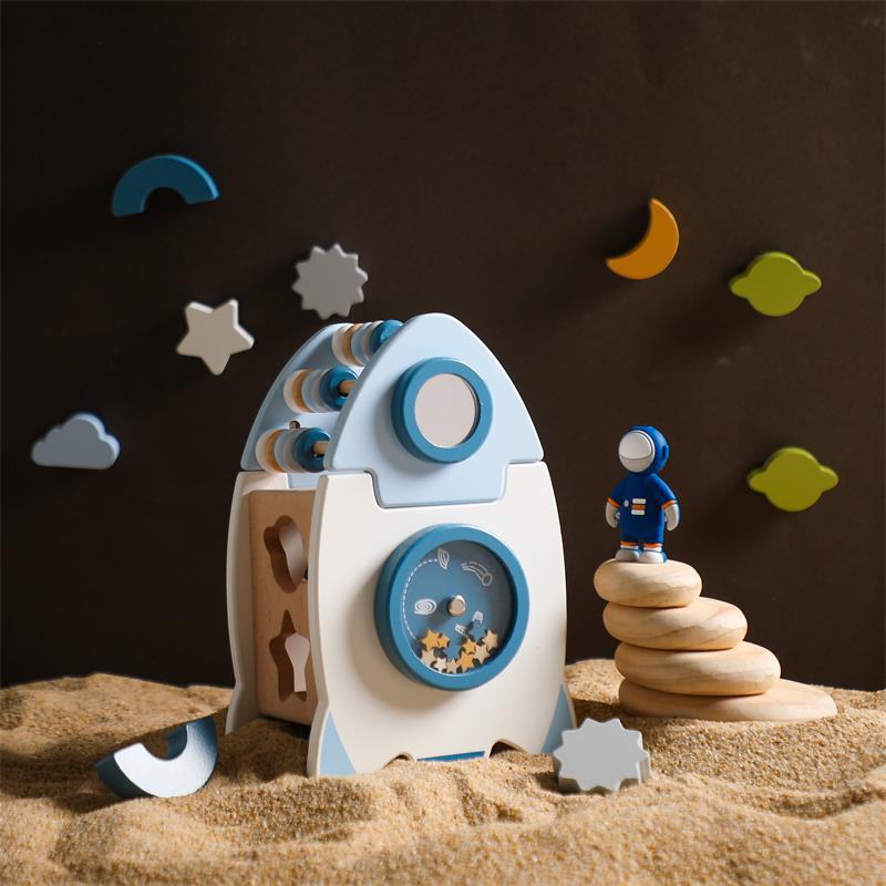 Montessori Wooden Rocket Set