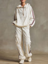 Casual Sports Webbing White Quick-drying Hooded Sun Protection Sweatpants Set