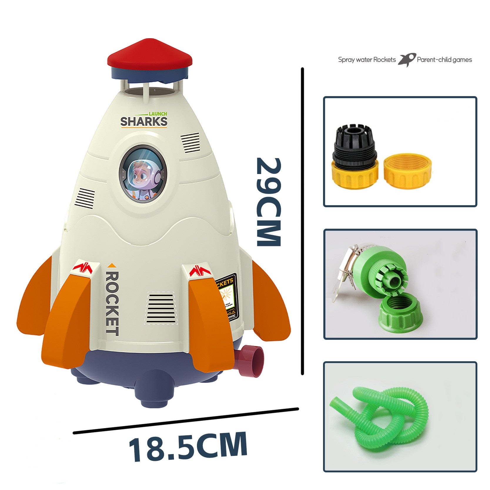 Blast-Off Water Rocket Launcher – Outdoor Rocket Sprinkler Toy