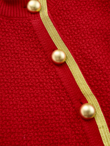 Retro Elegant Knitted Cardigan And Hip Skirt Two-piece Set