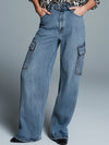 Casual Retro Pocket Loose Jeans