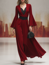 Retro Elegant Corduroy Maxi Dress