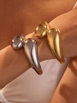 Metallic Stainless Steel Open Bracelet