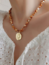 Natural Baroque Pearl Fashion Holiday Clavicle Necklace