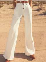 【24-hour shipping out】Retro Western Style Embroidered Stand Collar Sleeveless Wide Leg Jumpsuit