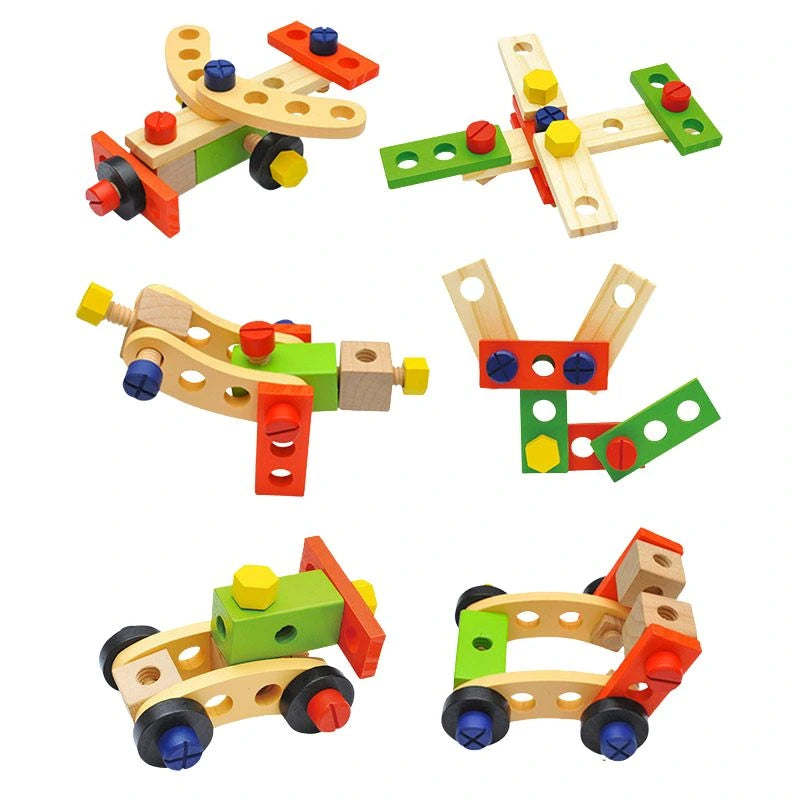 Montessori Wooden Craft Kit for Toddlers – Colorful Building Set for Creative Play
