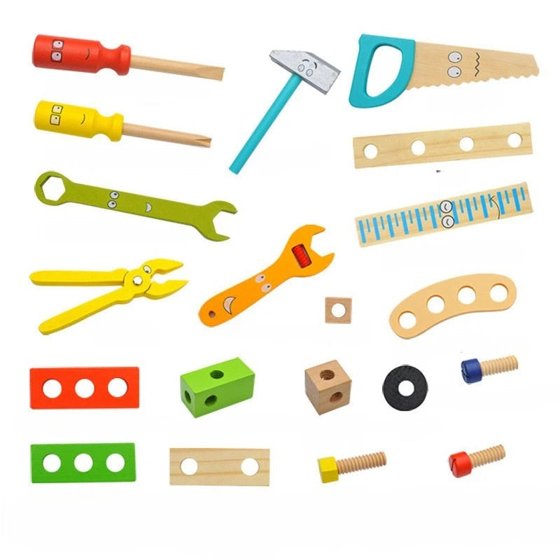 Montessori Wooden Craft Kit for Toddlers – Colorful Building Set for Creative Play