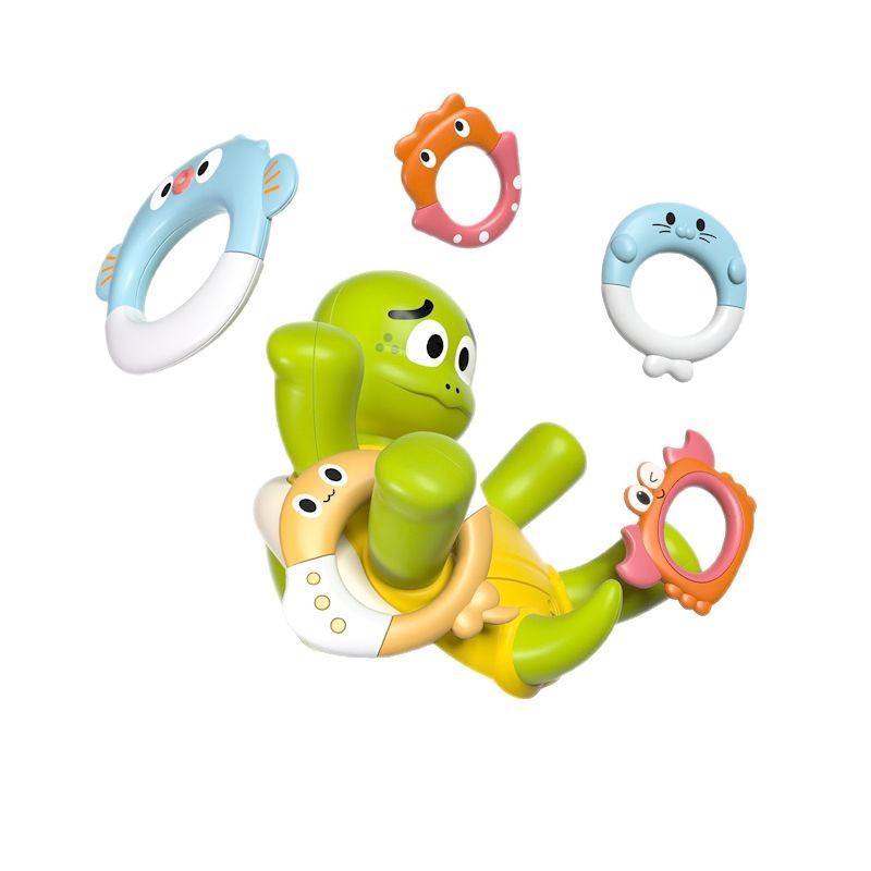 Splash Turtle Ring Toss Fountain – Interactive Bath & Water Play Toy