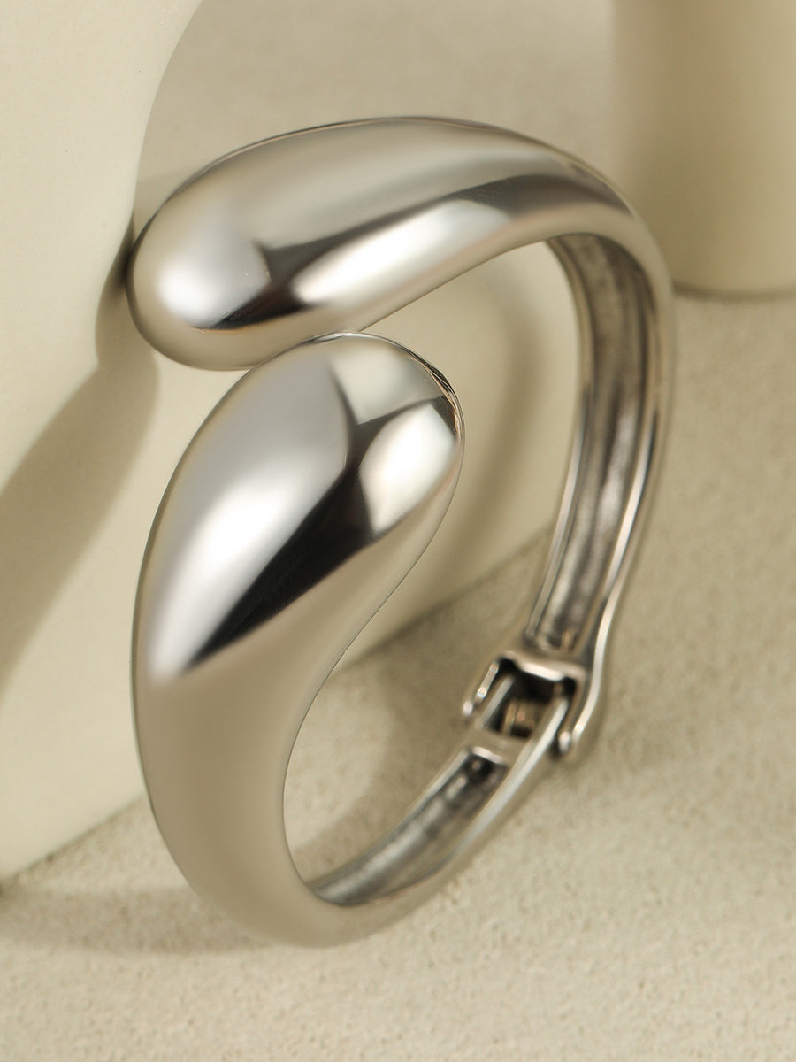 Metallic Stainless Steel Open Bracelet