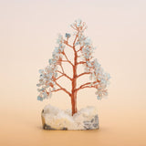 Arbre de Vie en Pierres Naturelles 20 cm sur Base Quartz Clair - Biloria