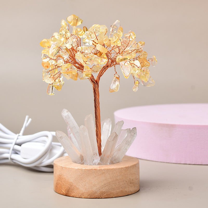 Arbre de Vie Lumineux Vitalité - Pierres Naturelles Feng Shui - Biloria
