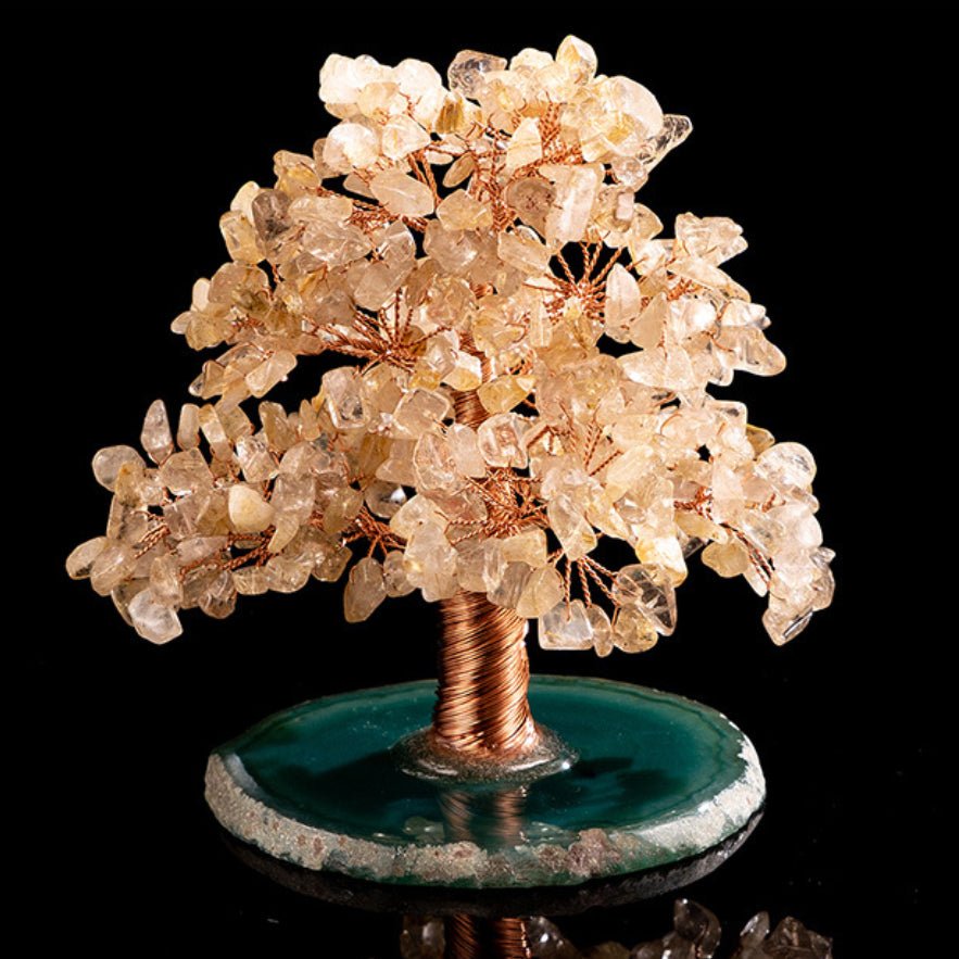 Arbre de Vie Quartz Rutile Agate | Bien-être et Décoration - Biloria