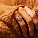 Bague Lotus Le Renouveau en Argent S925 avec Zircon - Biloria
