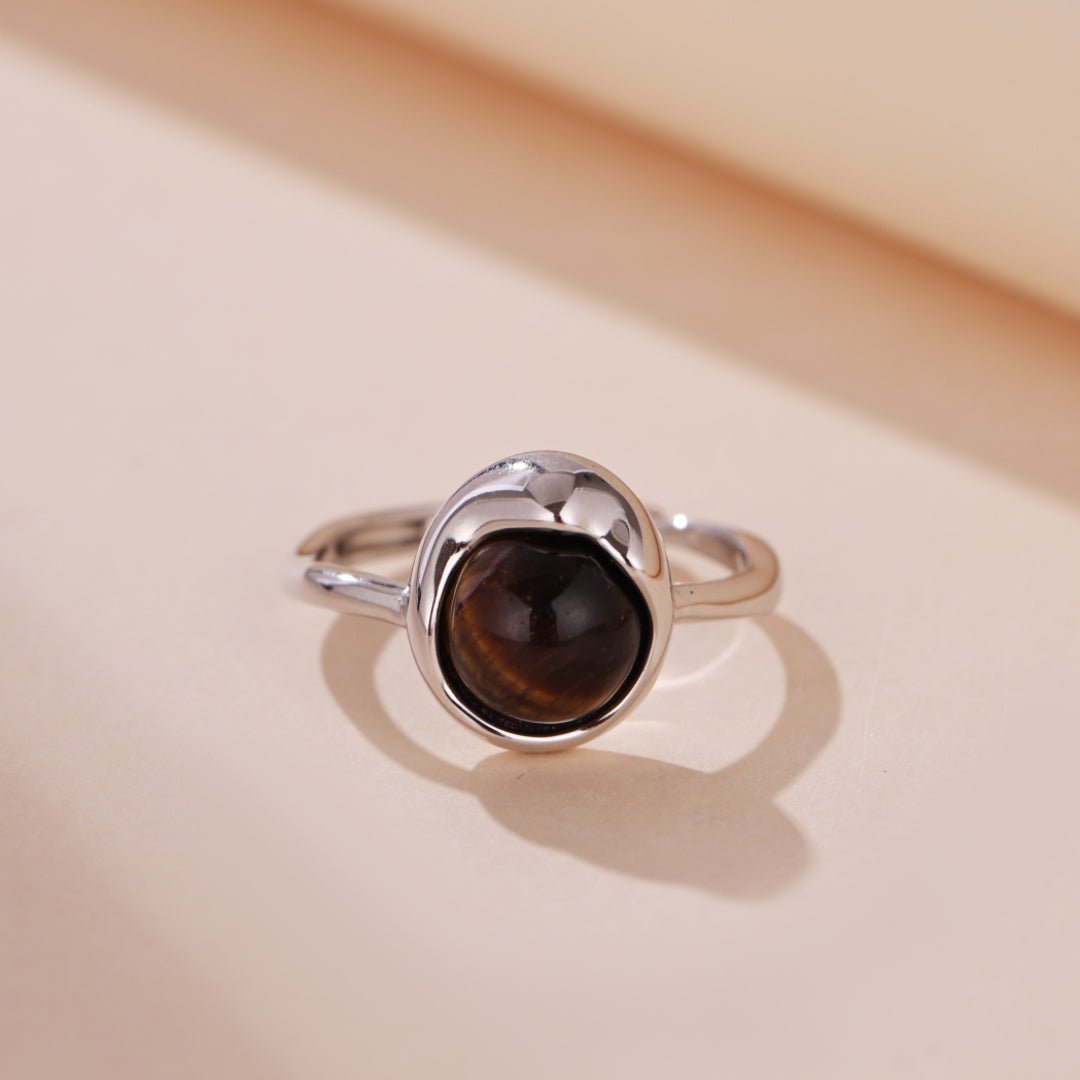Bague Œil de Tigre Argent – Bouclier Protecteur et Confiance - Biloria
