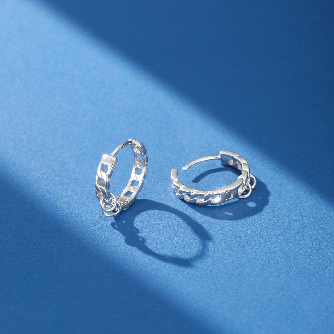 Boucle d'Oreille Homme Argent 925 – Style Minimaliste et Raffiné - Biloria