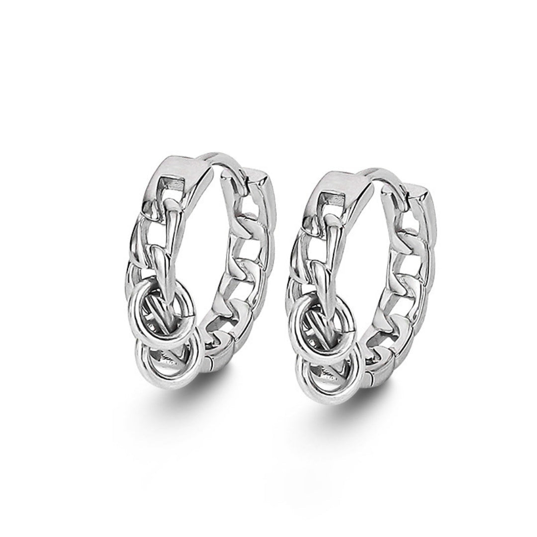 Boucle d'Oreille Homme en Argent 925 – Style Minimaliste - Biloria