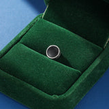 Boucle d'Oreille Magnétique Homme Motif Grec Noir - Biloria