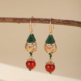 Boucles d'Oreilles Agate Plaqué Or – Force Sereine et Équilibre - Biloria