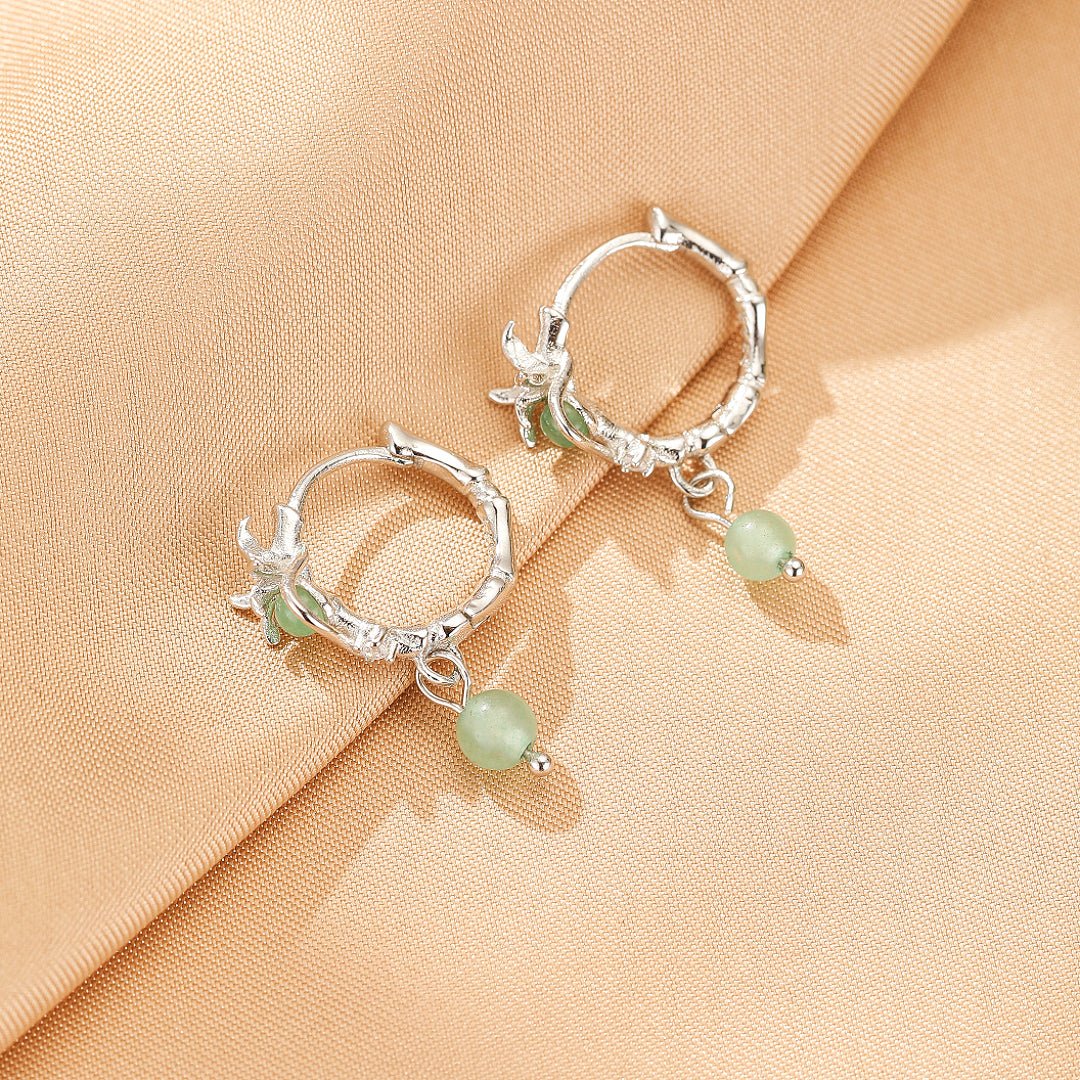 Boucles d'oreilles Aventurine argent 925 chance et harmonie - Biloria