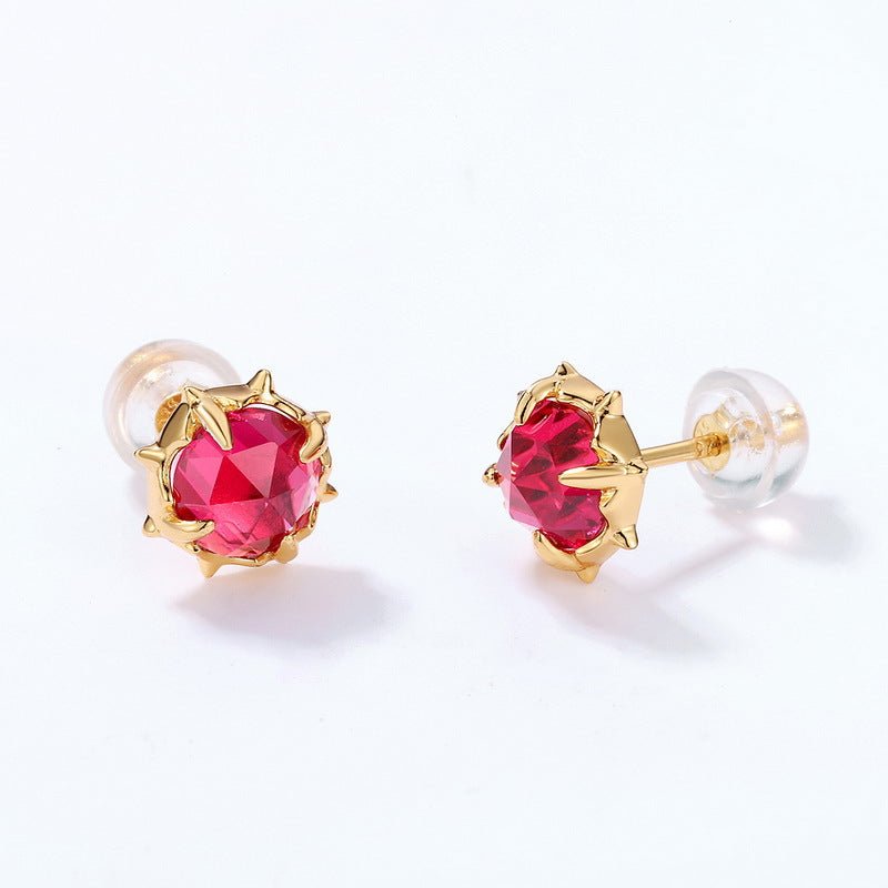 Boucles d'Oreilles Cornaline – Épine de Feu - Biloria