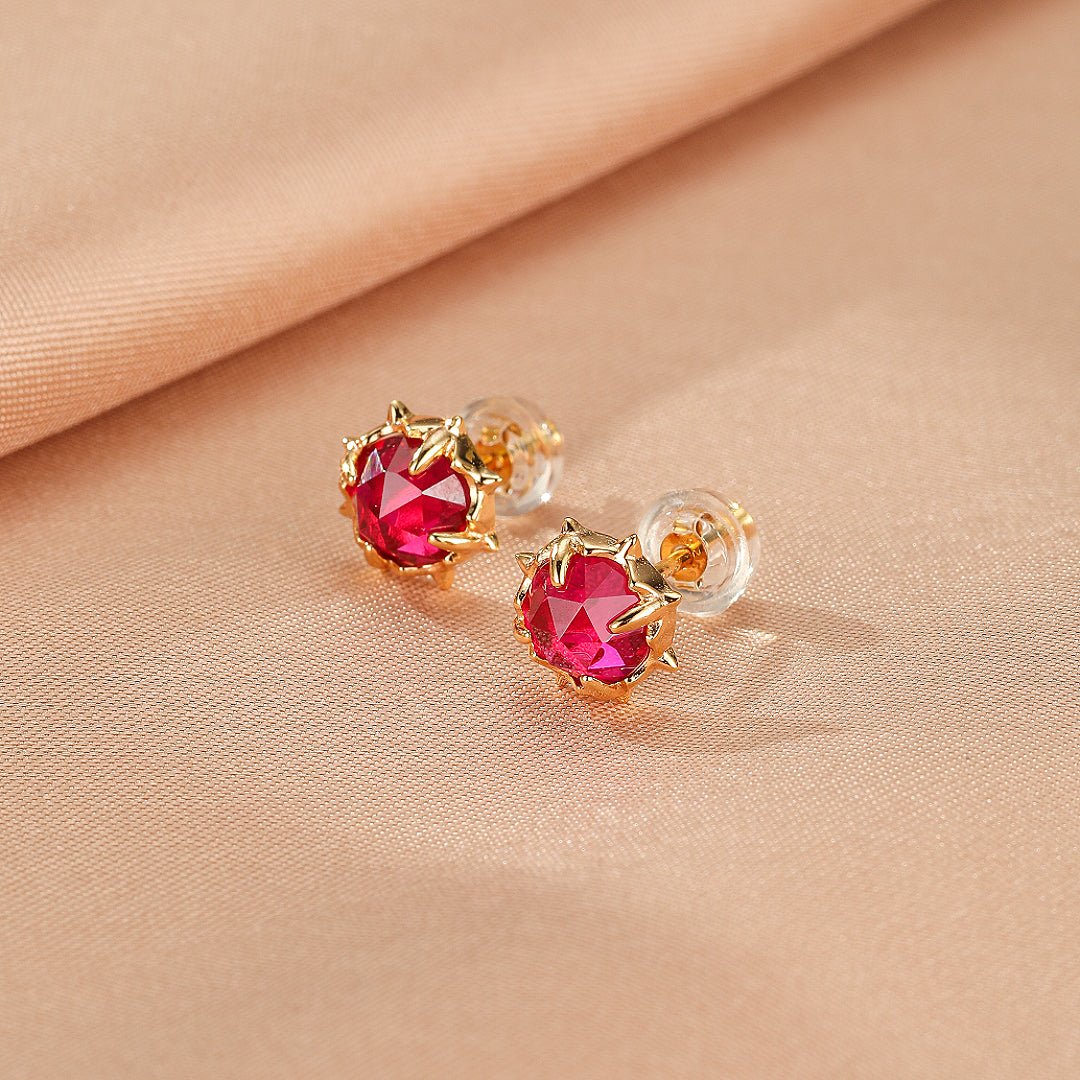 Boucles d'Oreilles Cornaline – Épine de Feu - Biloria