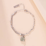Bracelet Aventurine Fleur de Sérénité Argent 925 | Bijou Féminin - Biloria